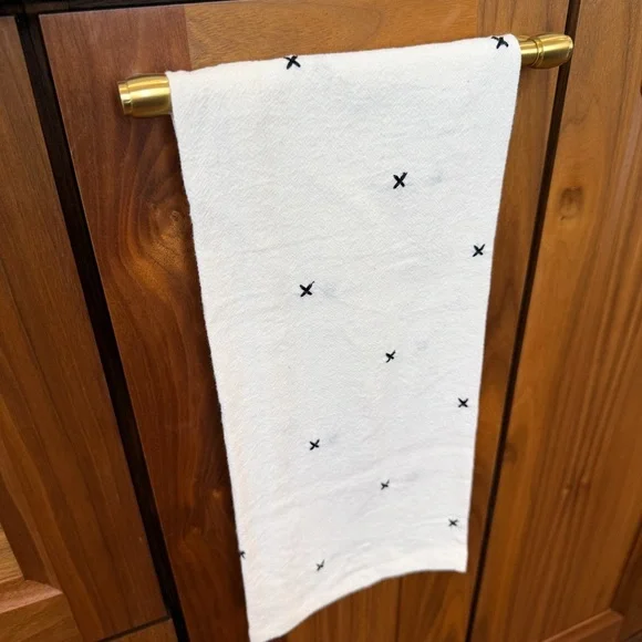 NWT Cotton Hearth & Hand Black and White Patterned Towel Set - Picture 3 of 5